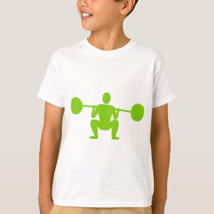 Weight Lifter 01 - Martian Green T-Shirt