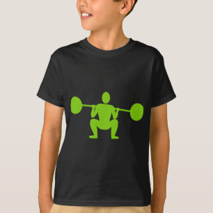 Weight Lifter 01 - Martian Green T-Shirt