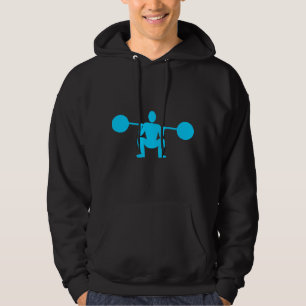 Weight Lifter 01 - Sky Blue Hoodie