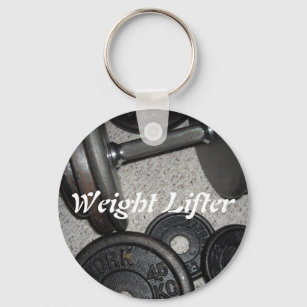 Weight Lifter Key Ring