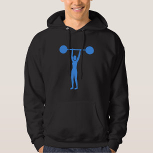 Weight Lifting 02 - Baby Blue Hoodie