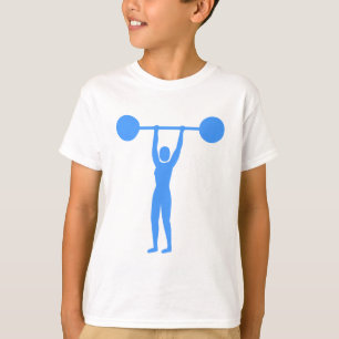 Weight Lifting 02 - Baby Blue T-Shirt