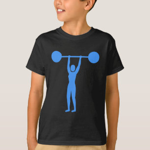 Weight Lifting 02 - Baby Blue T-Shirt
