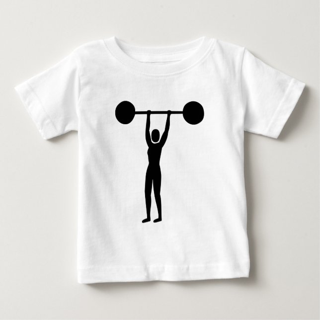 Weight Lifting 02 - Black Baby T-Shirt (Front)