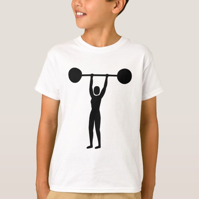 Weight Lifting 02 - Black T-Shirt (Front)