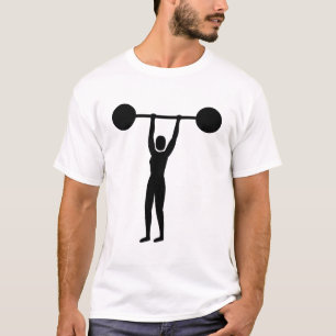 Weight Lifting 02 - Black T-Shirt