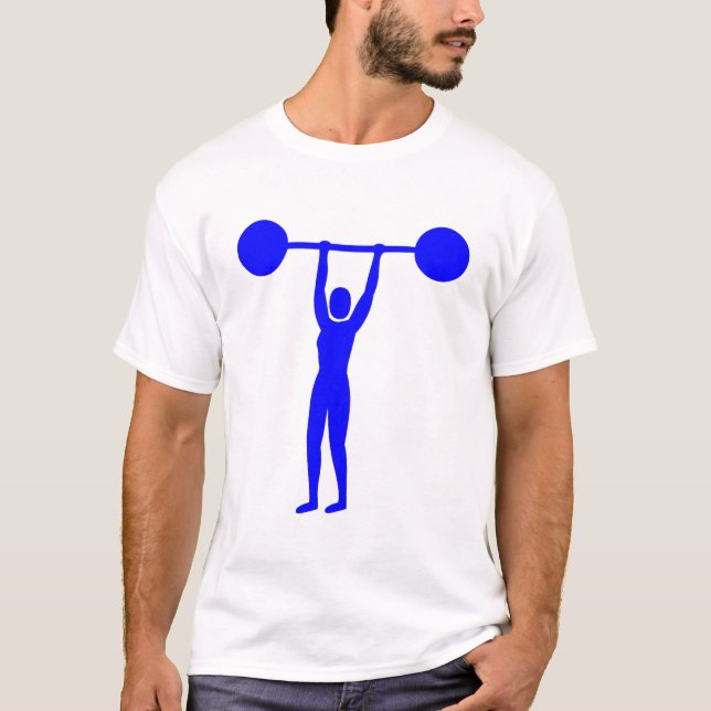 Weight Lifting 02 - Blue T-Shirt (Front)