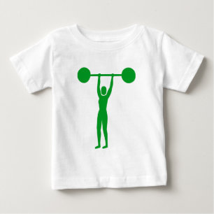 Weight Lifting 02 - Grass Green Baby T-Shirt