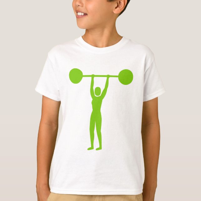 Weight Lifting 02 - Martian Green T-Shirt (Front)