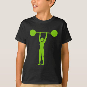 Weight Lifting 02 - Martian Green T-Shirt