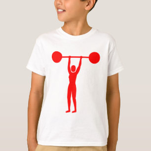 Weight Lifting 02 - Red T-Shirt