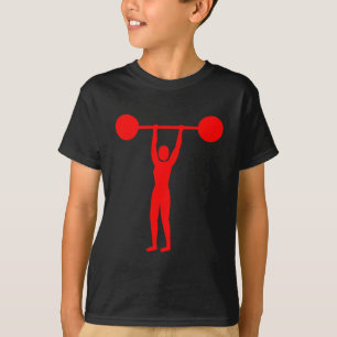 Weight Lifting 02 - Red T-Shirt