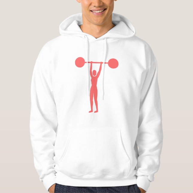 Weight Lifting 02 - Tropical Pink Hoodie (Front)