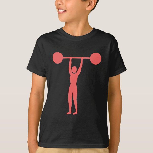 Weight Lifting 02 - Tropical Pink T-Shirt (Front)