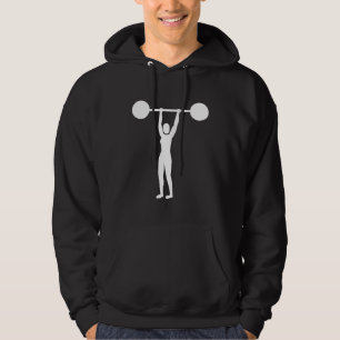 Weight Lifting 02 - White Hoodie