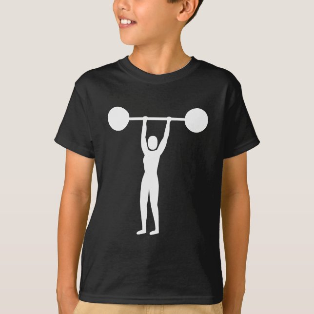 Weight Lifting 02 - White T-Shirt (Front)