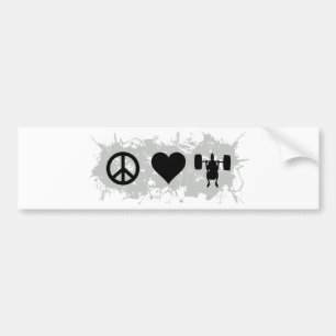 Weight lifting 2 bumper sticker