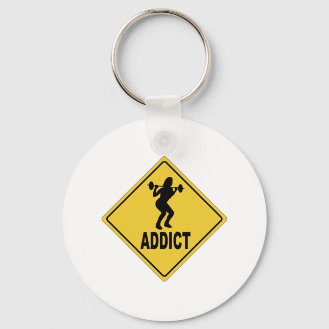 Weight Lifting 2 Key Ring (Front)