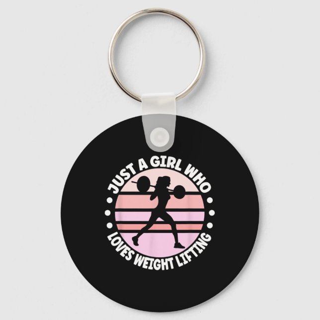 Weight Lifting Apparel Bodybuilding Fitness Gym Fo Key Ring (Front)
