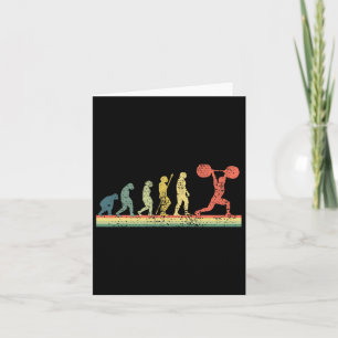 Weight Lifting Bodybuilding Fitness Gift Tee  Card