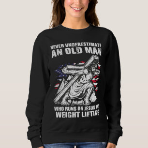 Weight Lifting Dad Christian Weight Training Grand Sweatshirt