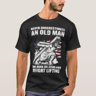 Weight Lifting Dad Christian Weight Training Grand T-Shirt