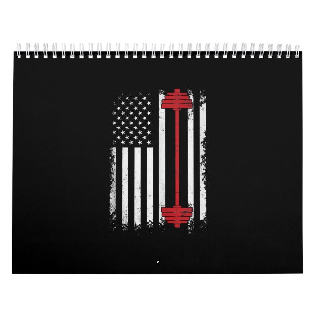 Weight Lifting Flat Gifts Workout, Gym Lover Calendar (Cover)