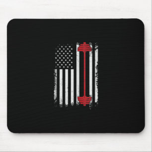 Weight Lifting Flat Gifts Workout, Gym Lover Mouse Pad