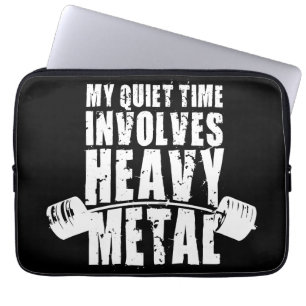 "Weight lifting" Motivation - Heavy Metal Laptop Sleeve