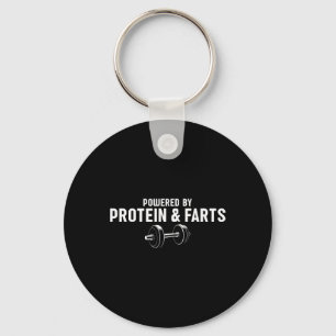 Weight Lifting Powered By Protein And Farts Key Ring