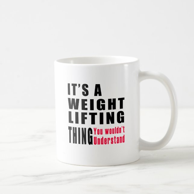Weight Lifting Thing Designs Coffee Mug (Right)