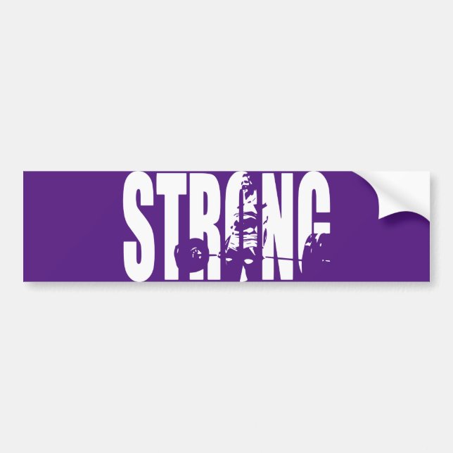 "Weight Lifting" Women's Motivation -  STRONG Bumper Sticker (Front)