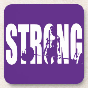 "Weight Lifting" Women's Motivation -  STRONG Coaster