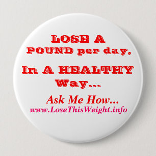 Weight Loss 10 Cm Round Badge