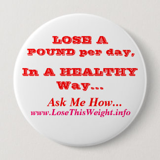 Weight Loss 10 Cm Round Badge