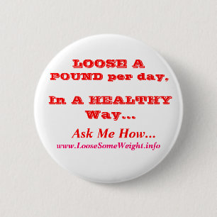 Weight Loss 6 Cm Round Badge