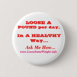 Weight Loss 6 Cm Round Badge