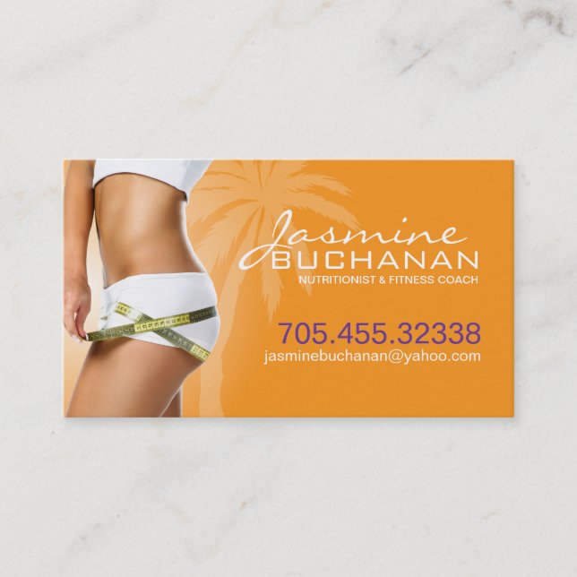 Weight Loss Business Card Template (Front)