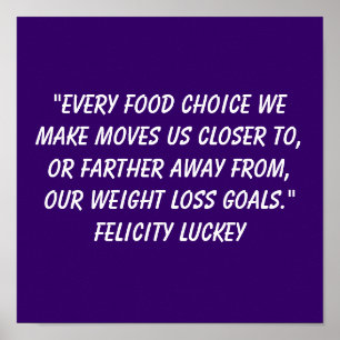 Weight Loss Choices 4 Poster