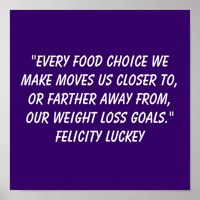 Weight Loss Choices 4 Poster (Front)