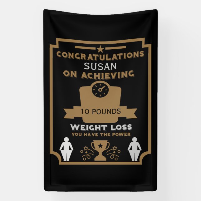 Weight Loss Congratulation Banner (Vertical)