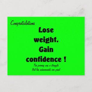 Weight loss congratulation cards