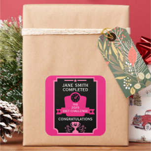 Weight Loss Congratulation Square Sticker