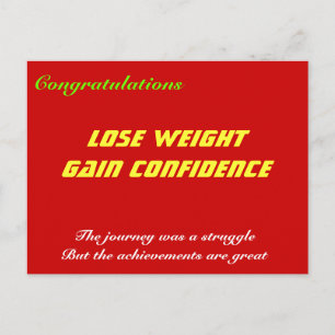 Weight loss congratulations cards