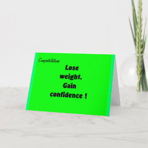 Weight loss congratulations greeting cards