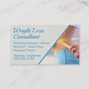 Weight Loss Consultant Slimming Business Card