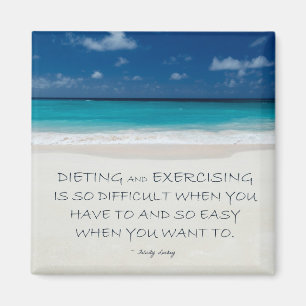 Weight Loss Motivational Magnet: Beach 04 Magnet