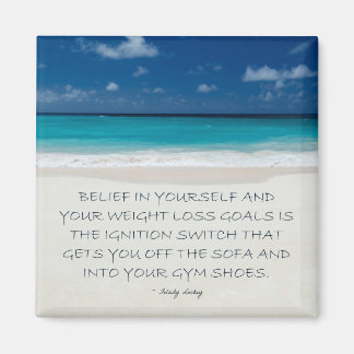 Weight Loss Motivational Magnet: Beach 13 Magnet