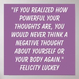 Weight Loss Thoughts 10 Poster