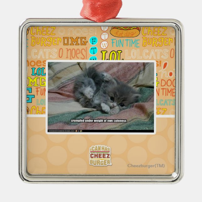 Weight of own cuteness metal tree decoration (Front)